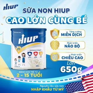 Sữa Tăng Chiều Cao HIUP 27 650g Sữa Bột Cho Trẻ Từ 2 - 15 Tuổi Với Công Nghệ Từ Hoa Kỳ