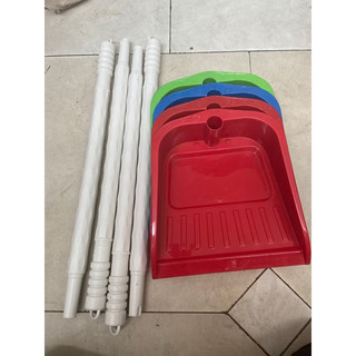 Chổi Ky Hốt Rác Cán Dài Loại Lớn - Sản Phẩm Vệ Sinh Văn Phòng, Nhựa Cứng Bền Chắc