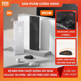 Bàn phím kèm chuột không dây Xiaomi MIIIW / MIIIW Gen 3 MW24PB03 - Bảo hành 12 tháng