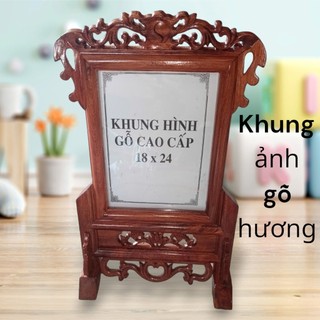 KHUNG ẢNH thờ gỗ hương 100% Cao cấp các kích cỡ( cỡ ảnh 18/24, 21/31, 25/35)