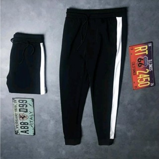 Quần jogger thể thao chất sốp nam nữ LITAIA Quần thun dài nam 3 sọc thu đông SB01