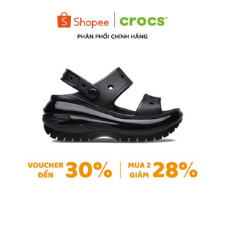 [ CHÍNH HÃNG ] SANDAL UNISEX CROCS MEGA CRUSH - BLACK