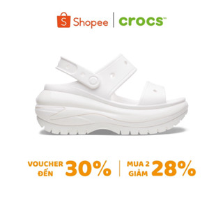 [ CHÍNH HÃNG ] SANDAL UNISEX CROCS MEGA CRUSH - WHITE
