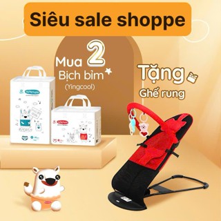 ( Combo 2 bịch - Tặng ghế rung trẻ em  ) Bỉm YINGCOOL Size NB64/SD60/MD56/MQ50/L48/XL44/XXL42/XXXL40