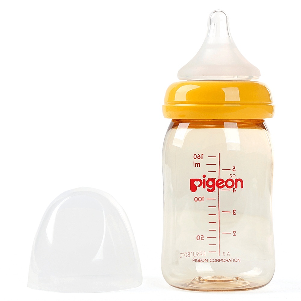 Bình Sữa Pigeon  Soffouch  (PHIÊN BẢN MỚI)Cổ Rộng Dung Tích  160ml /240ml Chất liệu PPSU  (