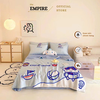 Bộ chăn ga gối đệm 𝗗𝗶𝘀𝗻𝗲𝘆 𝘁𝗲𝗻𝗰𝗲𝗹 set 4 món Empire cao cấp mang phong cách Hàn Quốc