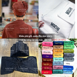 Khăn gội đầu,quấn đầu,cho spa, salon siêu dày mềm, mịn thấm hút cực tốt kích thước 35x75cm