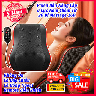 Gối Massage Cổ Vai Gáy, Máy Massage Cổ Vai Gáy Hồng Ngoại Nhiều Chế Độ Dễ Dàng Sử Dụng [ Loại 1 ]