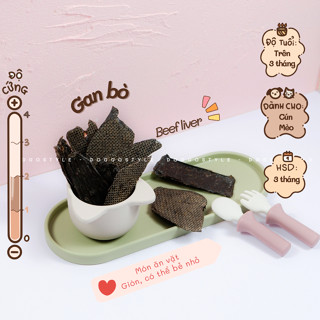 Gan Bò Sấy Khô Doggo Giúp Sạch Răng Cung Cấp Protein Chất Xơ Cái Thiện Tiêu Hóa Treat Bánh Thưởng Cho Chó Mèo