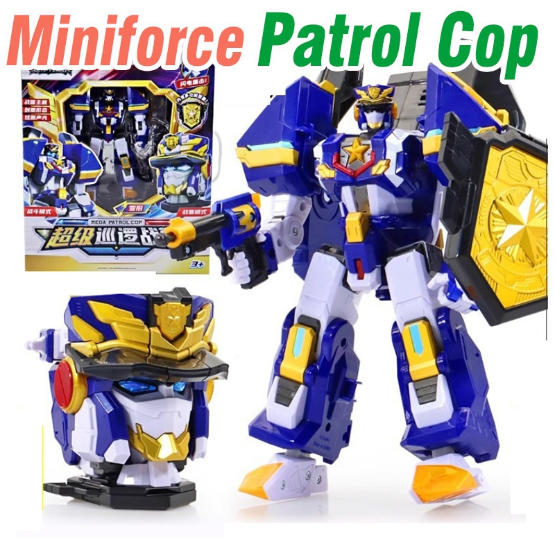 Mô hình miniforce mùa 6 Robot Siêu Cảnh Patrol Cop Miniforce đồ chơi trẻ em