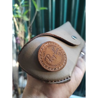 Bao da đựng kính RB size 62 , da bò lót cừu nhung , handmade siêu chất , full khung cứng chống va đập tì đè trước sau