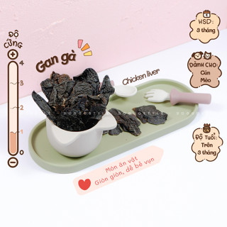 Gan Gà Sấy Khô Doggo Giúp Sạch Răng Cung Cấp Protein Chất Xơ Treat Bánh Thưởng Cho Chó