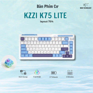 [HÀNG SẴN] Bàn phím Kzzi K75 Lite 3 Mode/Mạch xuôi/Hotswap/Led RGB