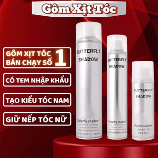 Gôm Xịt Tóc Butterfly Shadow 150ml 320ml 600ml Chính Hãng, Gôm Bạc Giữ Nếp Tạo Kiểu Nam Nữ GM01