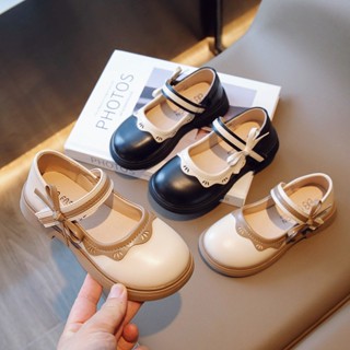  Giày Búp Bê Công Chúa Trang Trí Viền Bèo Cho Bé Gái Quai Dán Đính Nơ Kiểu Dáng Tiểu Thư Cho Bé 2-8 Tuổi - Banie Baby 