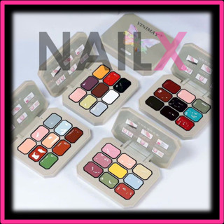 Set gel dặm ombre VINIMAY chính hãng - Khay gel vẽ, gel ombre, sơn gel chuyên dụng cho nail