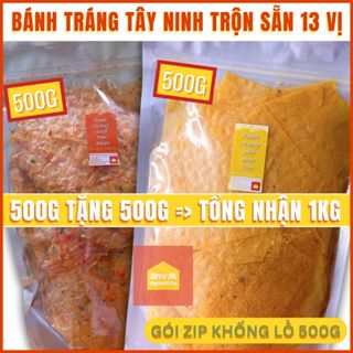 [500G+500g] Bánh tráng trộn, bánh tráng Tây Ninh ĐỦ LOẠI ĐỦ VỊ (xike, tỏi dầu, sa tế...)