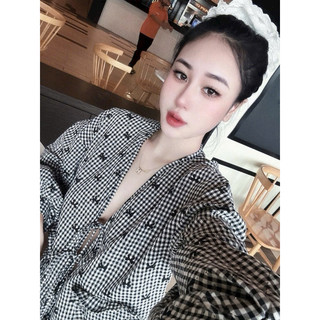   Rẻ vô địch  Sét bộ pijama cột nơ tay phồng chất thô đũi kẻ đủ màu siêu xinh  freesize 40-60kg  