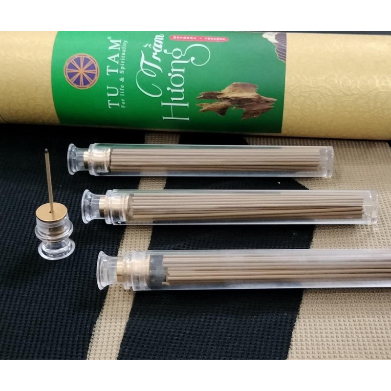 Ống Mika đựng nhang [GIÁ SỈ TỪ 10 ỐNG] Ống đựng nhang không tăm, chất liệu nhựa pvc, nút cắm nhang b