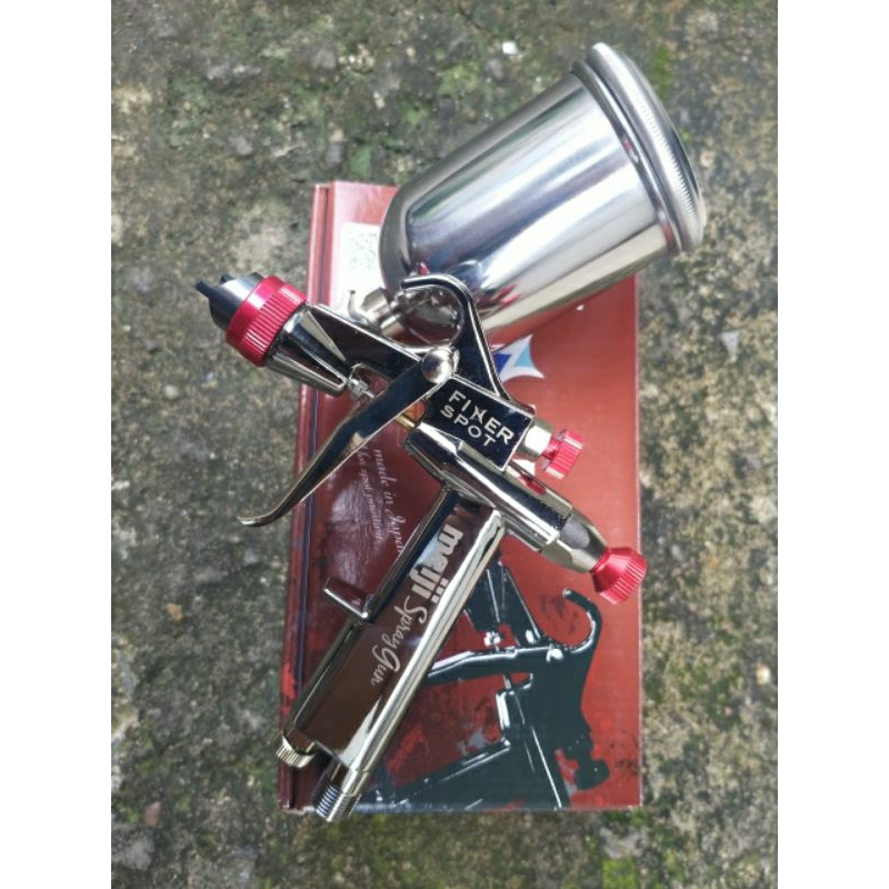 Súng phun sơn Meiji Finer Spot 1.2mm dòng súng mini cao cấp của Nhật