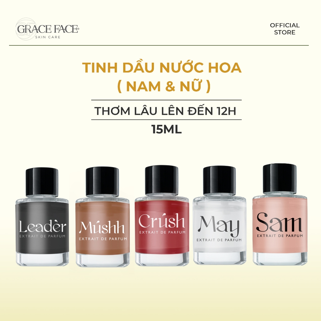Nước Hoa Nguyên Chất Cho Nam Và Nữ Chính Hãng Grace Face Parfum 15Ml