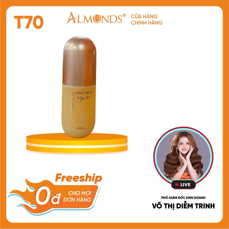 [T70] XỊT THẢO DƯỢC kích mọc tóc + giảm gãy rụng nhanh 120ml