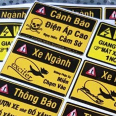 Combo decal Cảnh Báo dán xe