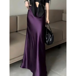 CHÂN VÁY LỤA dáng đuôi cá dài,  chất lụa mịn mướt , hàng 1 lớp dày dặn ( CV-14 ) WOMEN SKIRT