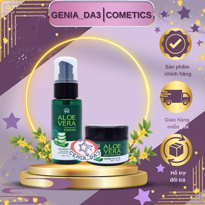Combo Dưỡng Da ALOE VERA J-QUEEN Giúp Cấp Ẩm Sâu Cho Da _ Hàng Chính Hãng