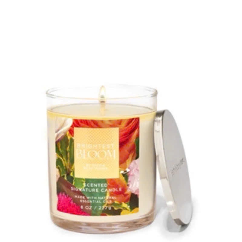Nến thơm 1 bấc cao cấp Bath & Body Works BRIGHTEST BLOOM 227g