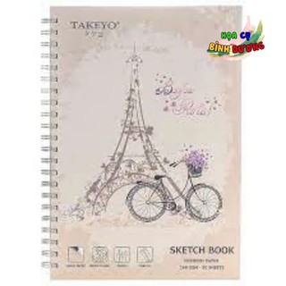 Sổ vẽ chì Takeyo A6/A5/A4/A3 (50 tờ,160gsm) -sketchbook