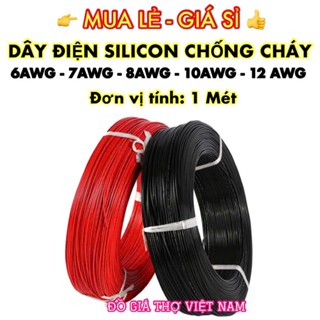 [ĐGTVN] Dây điện Silicone  chống cháy 6 AWG - 12 AWG