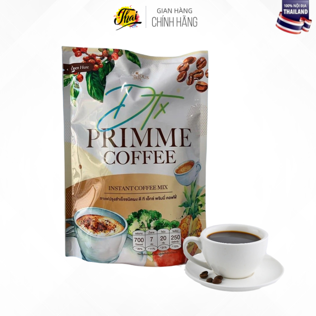 Cà phê thải ƌộc ġiảm câņ DTX Primme Coffee Thái Lan
