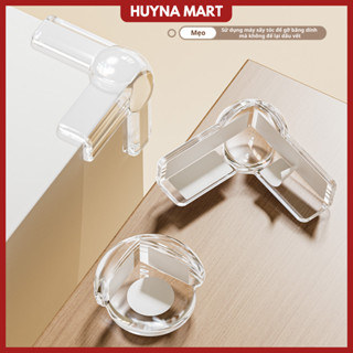 Gói 4 miếng Silicon trong suốt bịt góc bàn, thiết kế mới, chống va chạm góc bàn, an toàn cho trẻ em NC78