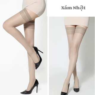 Tất Nữ Da Chân , Tất Vớ Dài Đến Đùi Siêu Mỏng Dai Che Khuyết Điểm Mẫu Mới tcc16