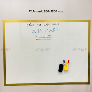Bảng từ dán tường AP MART - Bảng nam châm dán tường viết bút lông - Có dòng kẻ và không dòng kẻ
