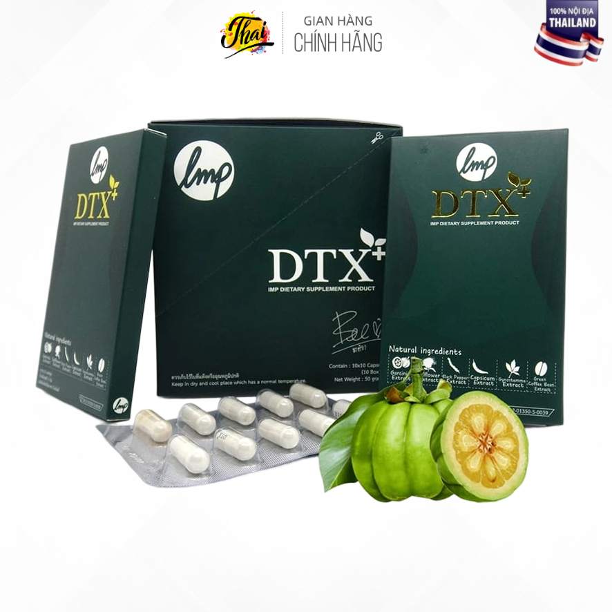 Giảm Cân Dtoxi Plus (1 vỉ 10 viên)