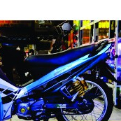 Tem rời Sirius xe xanh phối tem đen