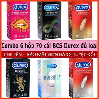 (che tên khi giao) hộp 12 cái bcs durex chính hãng tuỳ loại