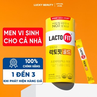  Men vi sinh Lacto Fit Gold tăng cường lợi khuẩn giúp tiêu hóa tốt phù hợp mọi lựa tuổi hộp 50 gói 