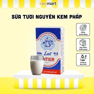 Sữa Tươi Nguyên Kem hộp 1L - Sữa tươi các loại dùng làm Panna Cotta