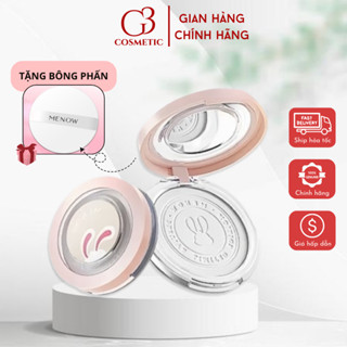 Phấn phủ nén kiềm dầu MENOW Rabbit Compact Powder chống nước, che phủ hoàn hảo 8.5gr tặng kèm bông phấn G3COSMETICS