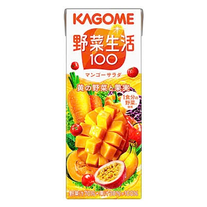 [MADE IN JAPAN 🇯🇵] Nước Ép Rau Củ Quả Giàu Vitamin Tự Nhiên Nguyên Chất Kagome Mango Salad 200ml