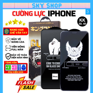 Cường lực KingKong Iphone chống nhìn trộm khung tự động dán ip 16 Pro Max 15 pro max 11 12 13 14 ProMax Xs Xr 7 8 Plus