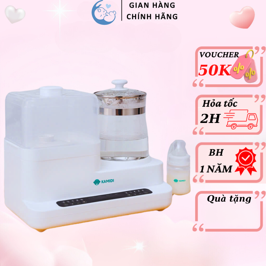 Máy đun nước, tiệt trùng, hâm sữa, sấy khô đa năng Kamidi Speed 2 tiệt trùng tấy khô đa năng, bảo hà