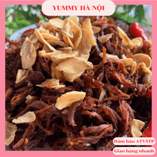 Khô heo cháy tỏi nhà làm 500g,100% từ thịt lợn tươi đảm bảo an toàn VSTP không độn không phụ gia ăn vặt cho trẻ em