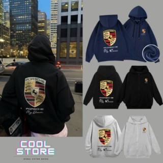 Áo Hoodie Zip PORSCHE Nam Nữ Chất nỉ Bông Cao Cấp Chuẩn Form Unisex Chính Hãng Xịn Xò , tag mác đầy đủ