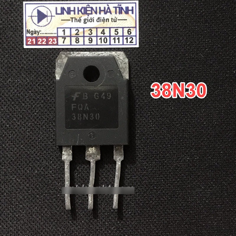 4 con  Mosfet FQA38N30 38N30 Kênh-N 38A 300V TO-3P  tháo máy -AF23