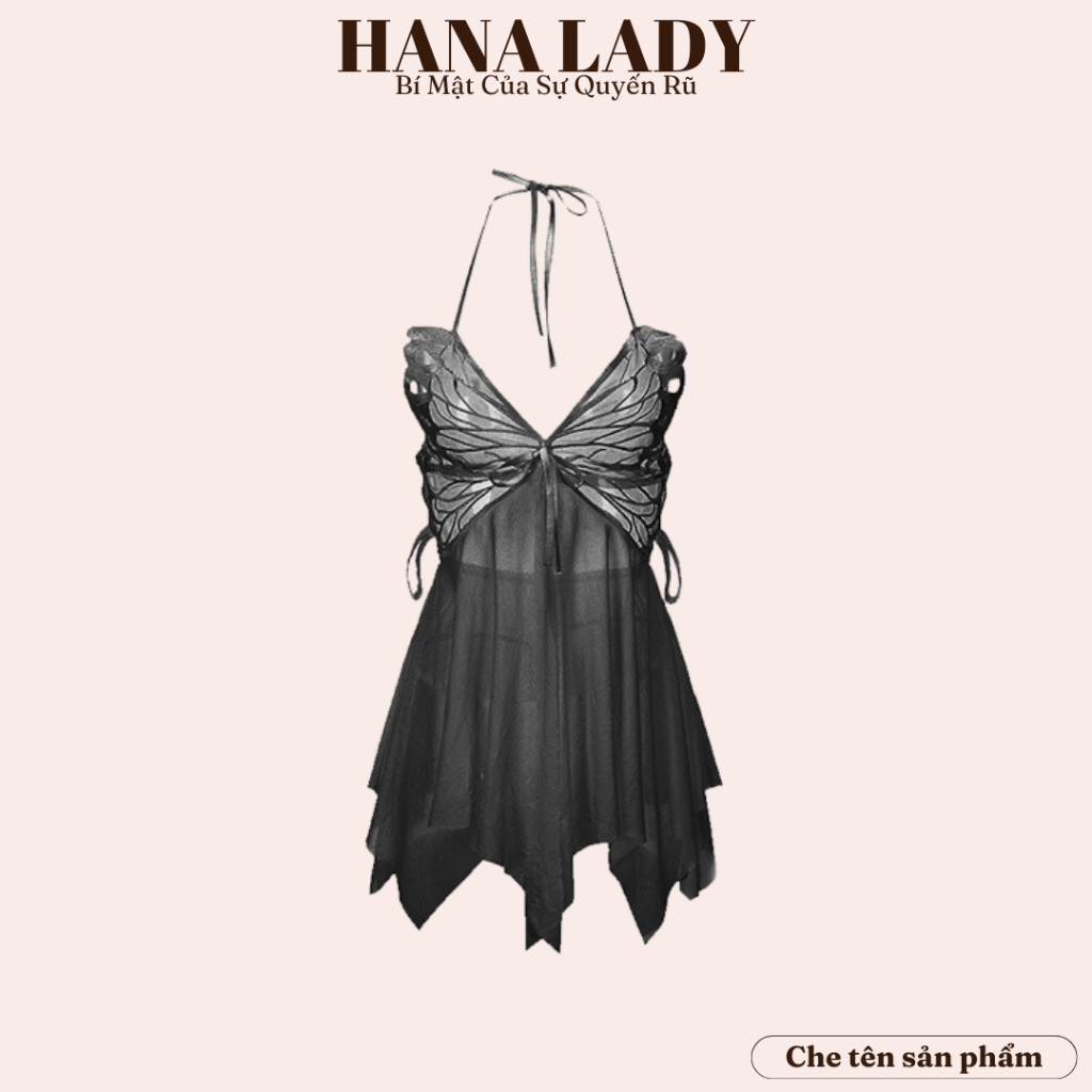 Váy Ngủ Ren - Đầm Ngủ Voan Xuyên Thấu Xẻ Tà - Hana Lady VN555 | BigBuy360 - bigbuy360.vn
