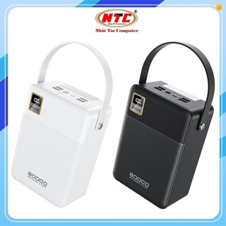 Pin dự phòng Wekome WP-78 80000mAh PD TypeC 20W và QC3.0 22.5W, Màn hình LCD, Đèn pin siêu sáng - Nhất Tín Computer